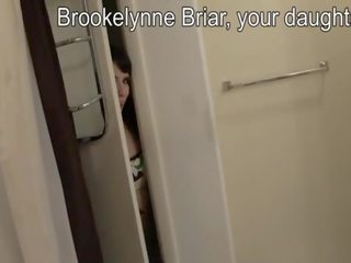 Brookelynn briar daughater encouraging pappa till sperma på henne ansikte
